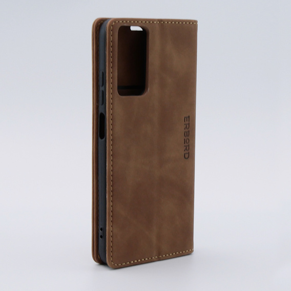 Чохол для Xiaomi Redmi Note 12S, ERBORD Vintage, гаманець з клапаном, коричневий