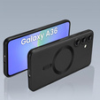 Чохол для Samsung Galaxy A36, ColorMag, для MagSafe, чорний + загартоване скло 9H