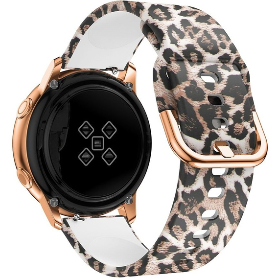Ремешок Smooth до Samsung Galaxy Watch Active 22mm, Brown Leopard