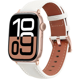 Кожаный ремешок для Apple Watch 1/2/3/4/5/6/7/8/SE/Ultra 42/44/45/49 мм, розовый