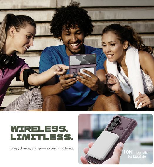 Броньований чохол Dexnor Magnetic з подвійними підставками для Samsung Galaxy Z Fold7