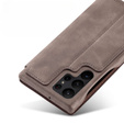 Чохол-книжка для Samsung Galaxy S23 Ultra, ERBORD Retro, коричневий