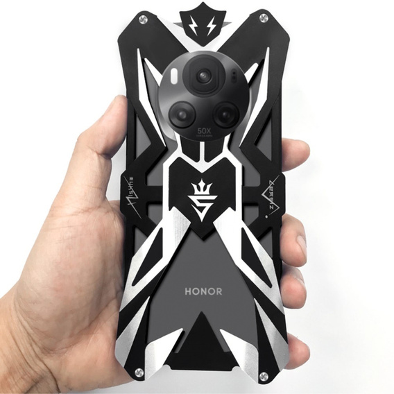 Бронированный чехол для Honor Magic 6 Pro 5G, Aluminum Alloy, чёрный
