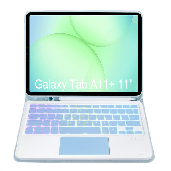 Чехол с подсветкой клавиатуры Bluetooth и тачпадом для Samsung Galaxy Tab A11+