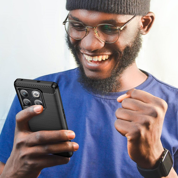 Чехол до OnePlus 10T 5G, Carbon, чёрный