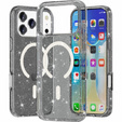 Чохол для iPhone 17 Pro Max, для MagSafe, блиск - напівпрозорий чорний
