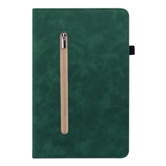 Чехол до Lenovo Tab P11 Gen 2, Wallet Pen Slot, зелёный