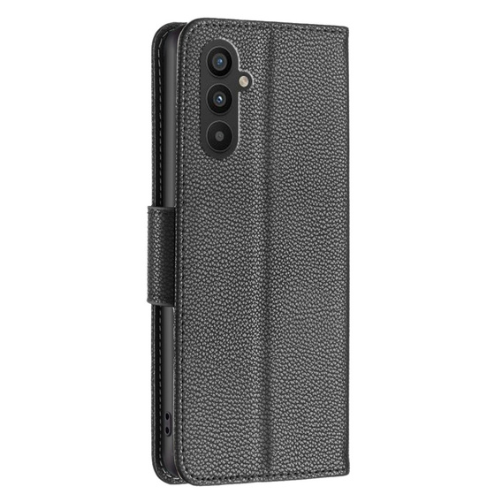 Чохол-книжка для Samsung Galaxy A25 5G, Wallet Litchi Leather, чорний  + скло 9H 