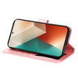 Откидной чехол для Xiaomi Redmi Note 13 5G, Mandala, розовый rose gold