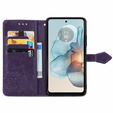 Откидной чехол для Motorola Moto G24 / G24 Power / G04, Mandala, фиолетовый