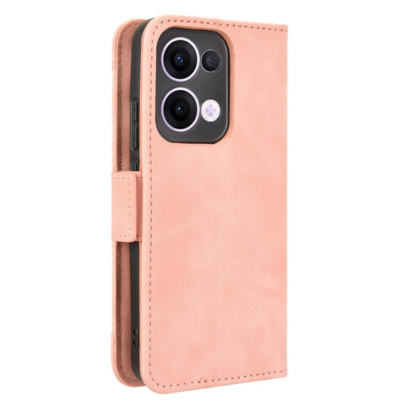 Откидной чехол для Oppo Reno 13, Card Slot, розовый