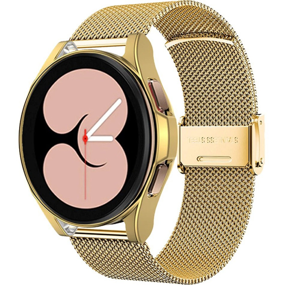 Металический браслет с чехлом для часов Samsung Galaxy Watch 4 Classic 46mm, Gold