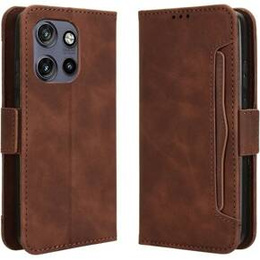 Футляр з клапаном для Motorola Edge 50 Neo / Motorola ThinkPhone 25, Card Slot, коричневий