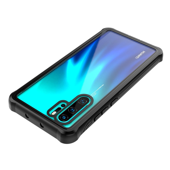 Чoхол Shockproof до Huawei P30 Pro, із захисним екраном, чорний