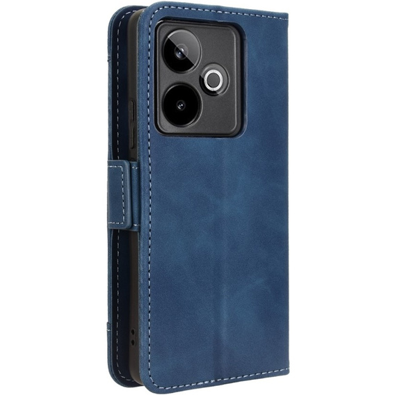 Откидной чехол для Realme GT 7 / 7T, Card Slot, темно-синий