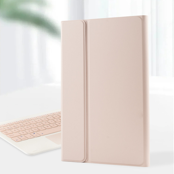 Чехол-клавиатура Bluetooth с тачпадом для Lenovo Tab K11 Plus - розовый