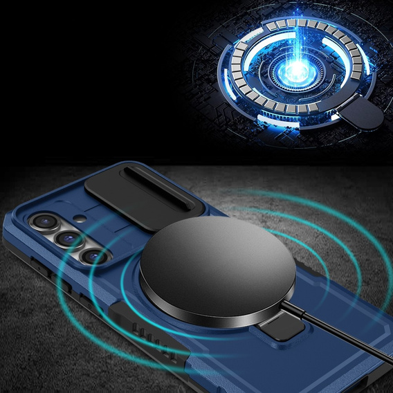 Броньований чохол для Samsung Galaxy S23 FE, CamShield MagSafe, м'яти