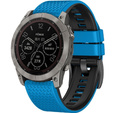 Силіконовий ремінець для Garmin Fenix 7 / Forerunner 965 / 955 / 945 / 935, синій / чорний