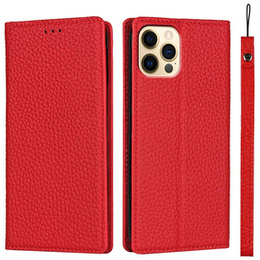 Шкіряний чохол для iPhone 13 Pro Max, ERBORD Grain Leather, червоний