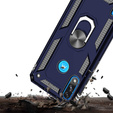 Бронированный Чехол до Motorola Moto E7 Power / E7i Power, Nox Case Ring, темно-синий
