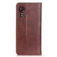 Чехол до Samsung Galaxy Xcover 7, Wallet Litchi Leather, коричневый