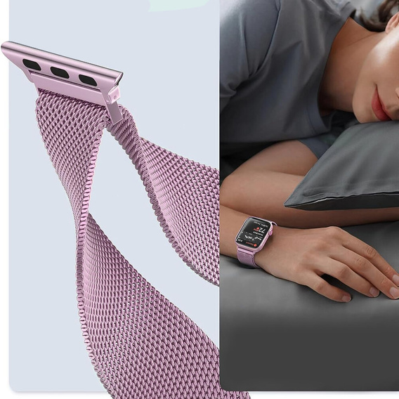 Браслет Milanese для Apple Watch  1/2/3/4/5/6/7/SE (42/44MM) - Pink