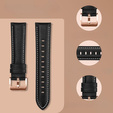 Кожаный ремешок для Samsung Galaxy Watch 42mm - Black