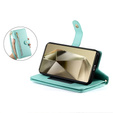 Чохол-книжка для Samsung Galaxy S25 Ultra, Wallet Zipper Pocket, зелений