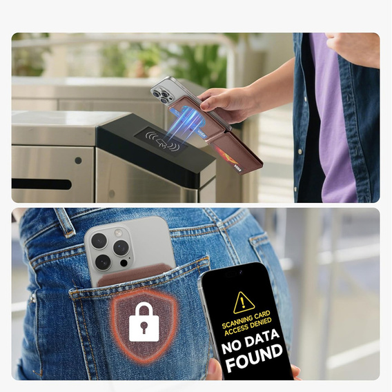 Магнітний гаманець з функцією визначення місцезнаходження, NFC і кредлом для iPhone 16 Pro