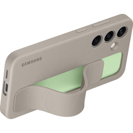 Оригинальный чехол Samsung для Galaxy S24, Silicone Standing Grip Case, серый