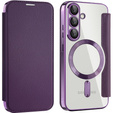 Откидной чехол для Samsung Galaxy S25, RFID Wallet MagSafe CamShield, фиолетовый