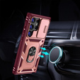 Чохол NOX Camera Slide Samsung Galaxy S23 Ultra, CamShield Slide, рожевий / червоний