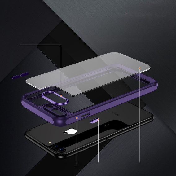 Чехол для iPhone 7 Plus / 8 Plus, ERBORD Impact Guard, тёмно-фиолетовый