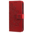 Чохол-книжка для Xiaomi Redmi Note 13 Pro 5G, Mandala, червоний