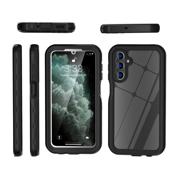 IP68 водонепроникний чохол для Samsung Galaxy A15 5G, Redpepper, чорний