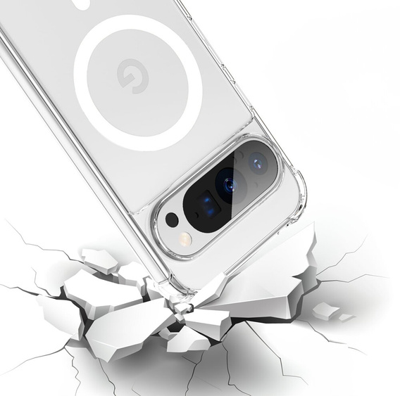 Чoхол до Google Pixel 9 / 9 Pro, Dropproof MagSafe, прозорий
