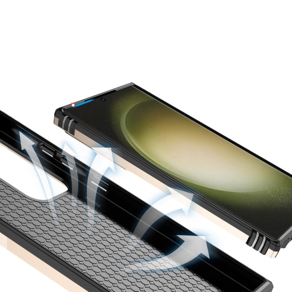 Чехол NOX Camera Slide Samsung Galaxy S24 Ultra, CamShield Slide, розовый rose gold