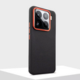 Кожаный чехол для Xiaomi 15, leather hybrid, чёрный