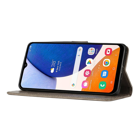 Откидной чехол для Samsung Galaxy A14 4G/5G, Mandala Flower, серый