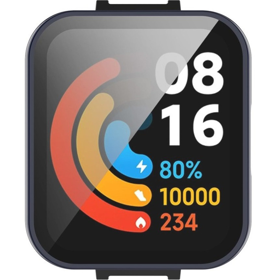 Чехол + стекло 2-в-1 для Xiaomi Redmi Watch 2 Lite, Dark Blue