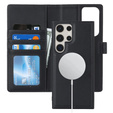 Чохол-скринька для Samsung Galaxy S23 Ultra, гаманець, для MagSafe, зелений, з клапаном, для Samsung Galaxy S23 Ultra, гаманець, для MagSafe, чорний