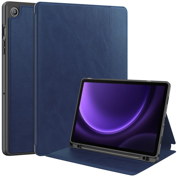 Чехол для Samsung Galaxy Tab S10 Lite / S10 FE / S9 FE, Business Card and Pen Slot, синий
