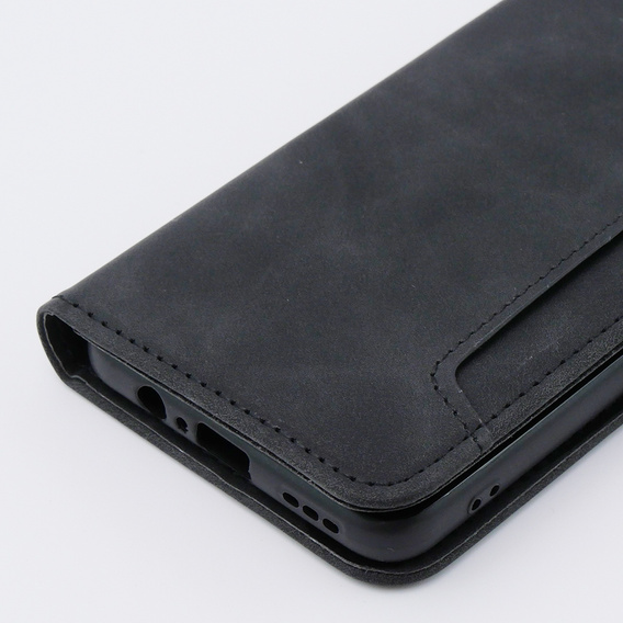 Футляр з клапаном для Motorola Moto G54 5G, Card Slot, чорний