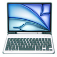 Чохол + клавіатура Apple iPad Air 11" 6 gen. 2024, Leather Pen Slot, темно-зелений