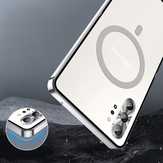 Защитный чехол для камеры Samsung Galaxy Note 10+ Plus, CamShield MagSafe, прозрачный / серебряный