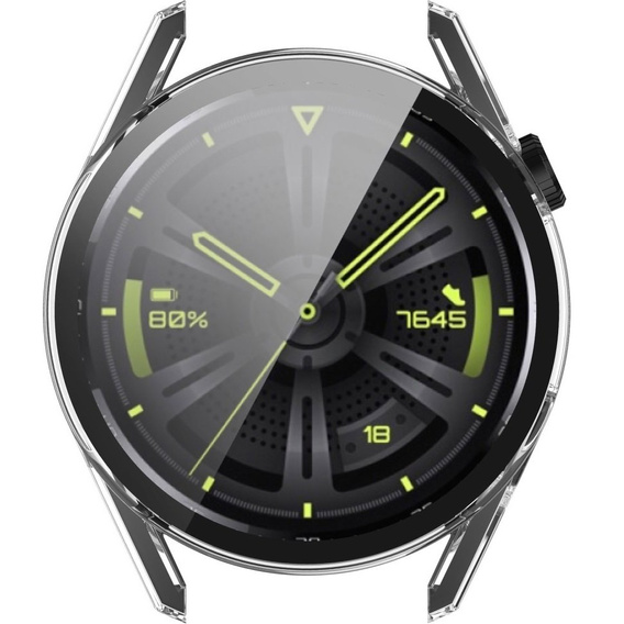 2в1 чохол та захисне скло для годинника Huawei Watch GT 3 46mm, Clear
