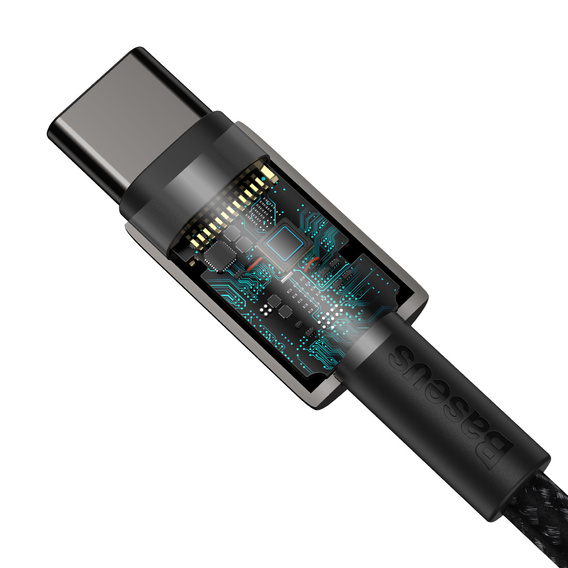 BASEUS Kaбель USB PD100W/QC3.0 Type-C 200cm - Grey/Black