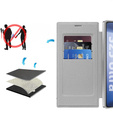Чохол-книжка для Samsung Galaxy S25 Ultra, RFID Wallet MagSafe CamShield, сріблястий