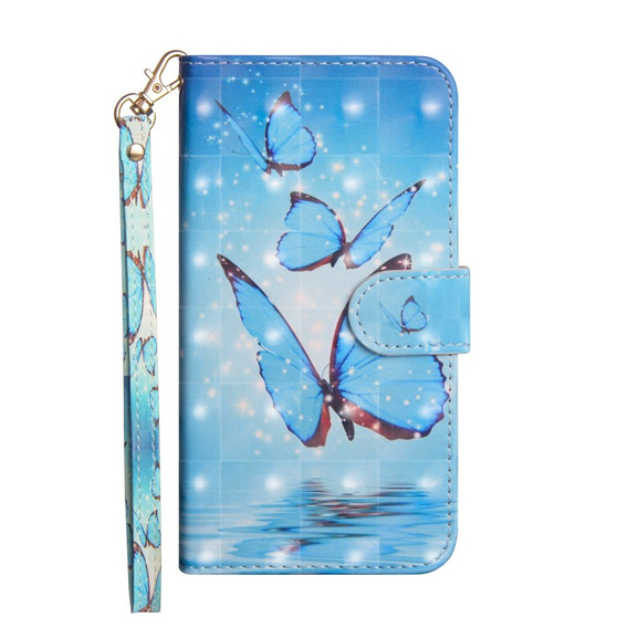 Etui Flexi Book do Xiaomi Redmi 9, Blue Butterfly