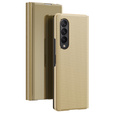 Чехол до Samsung Galaxy Z Fold 4 5G, Clear View, золотой